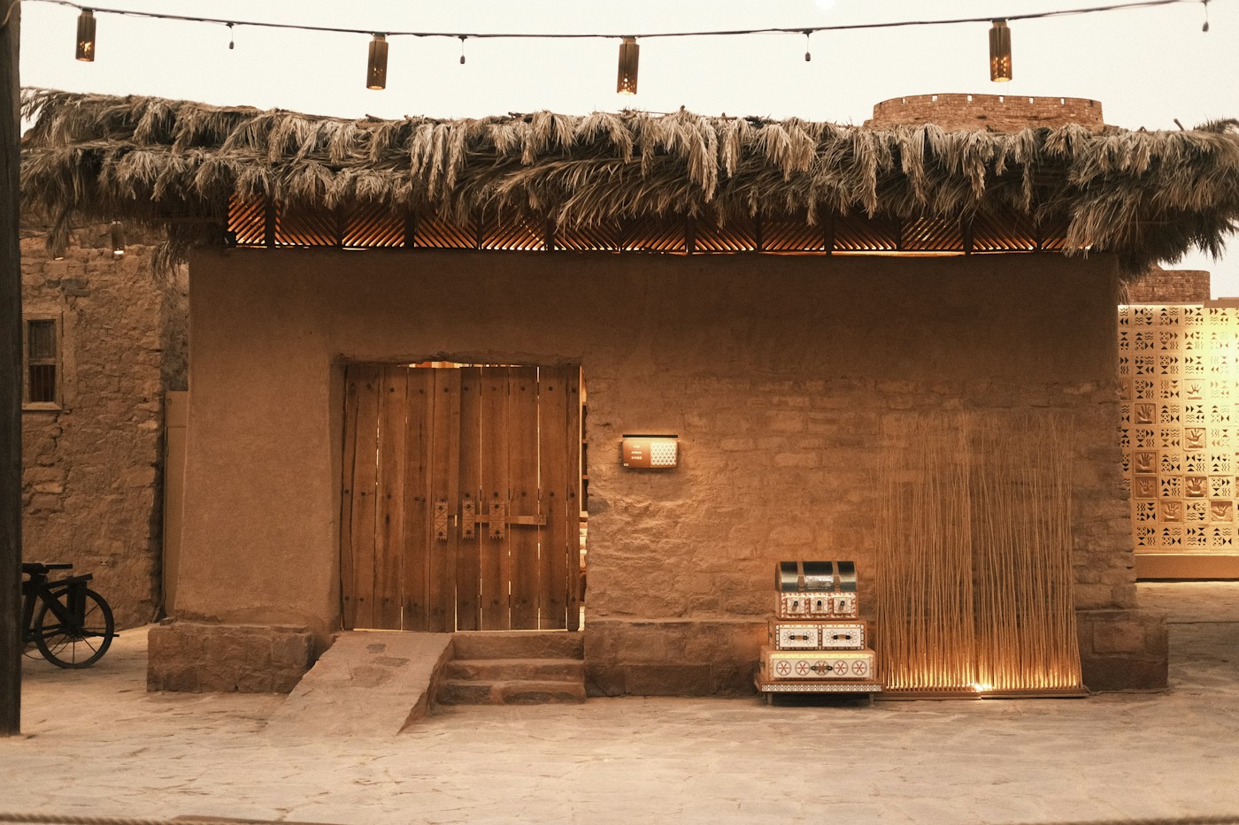 Traditional building details in AlUla Old Town