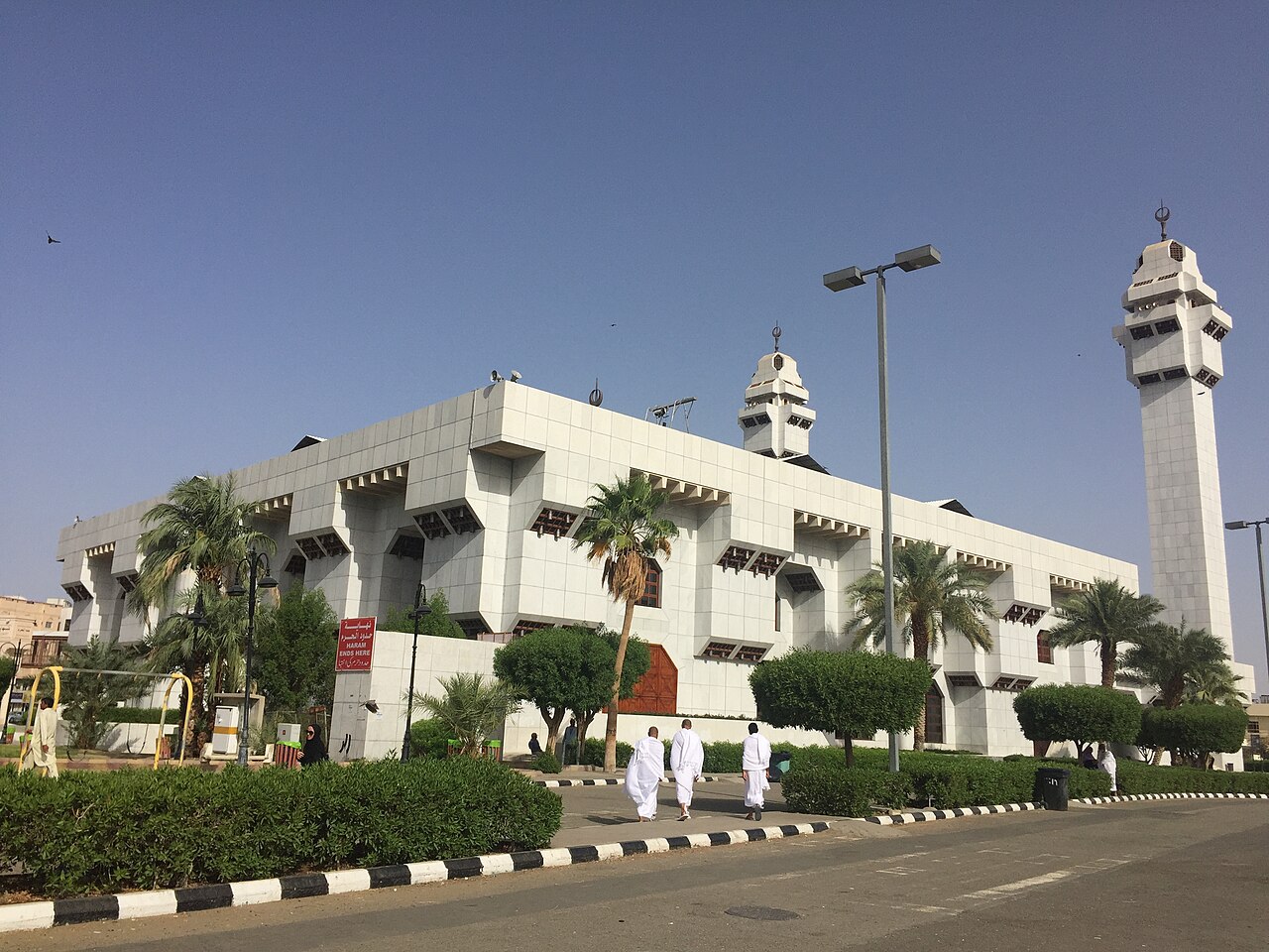 Exterior of Aisha Mosque in Al-Taneem, Makkah