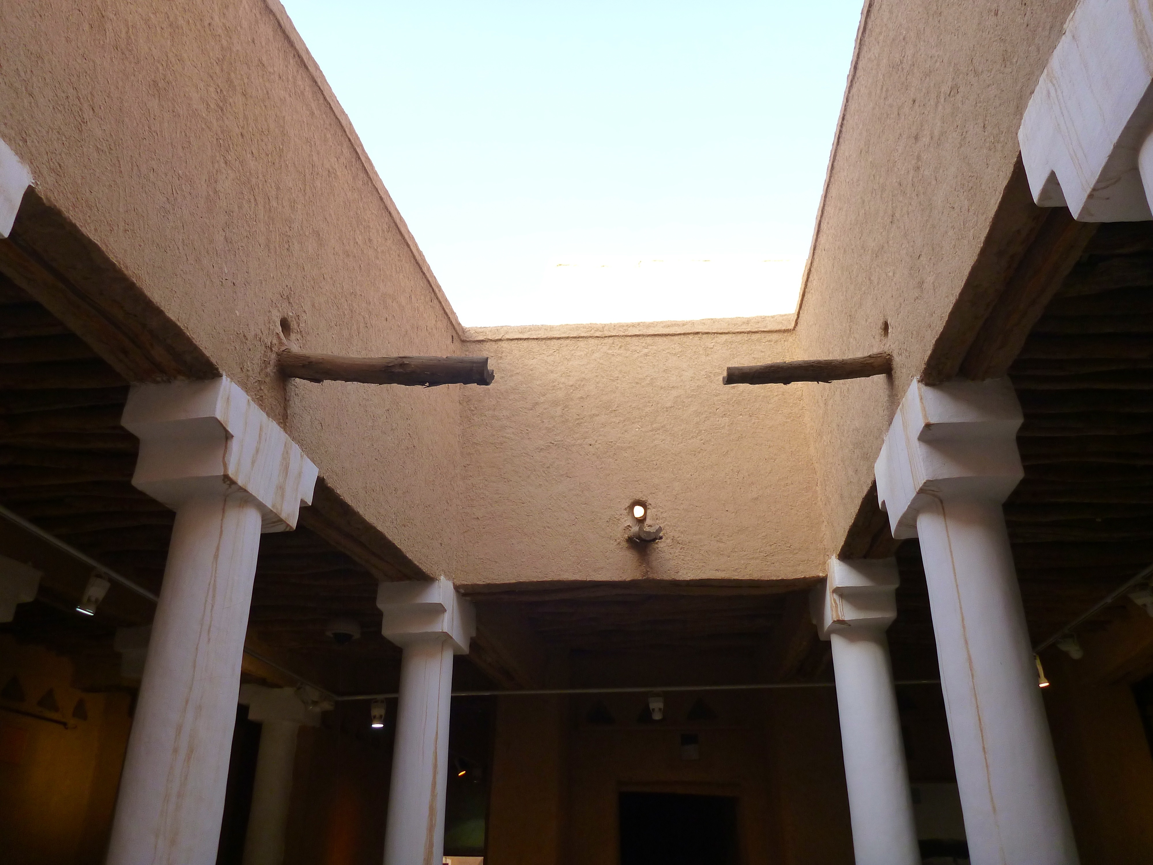 Historic courtyard architecture inside Al Masmak in Riyadh