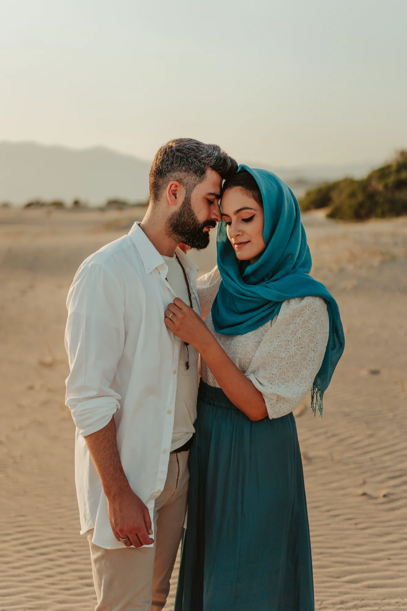 Couple portrait in Desert in Riyadh